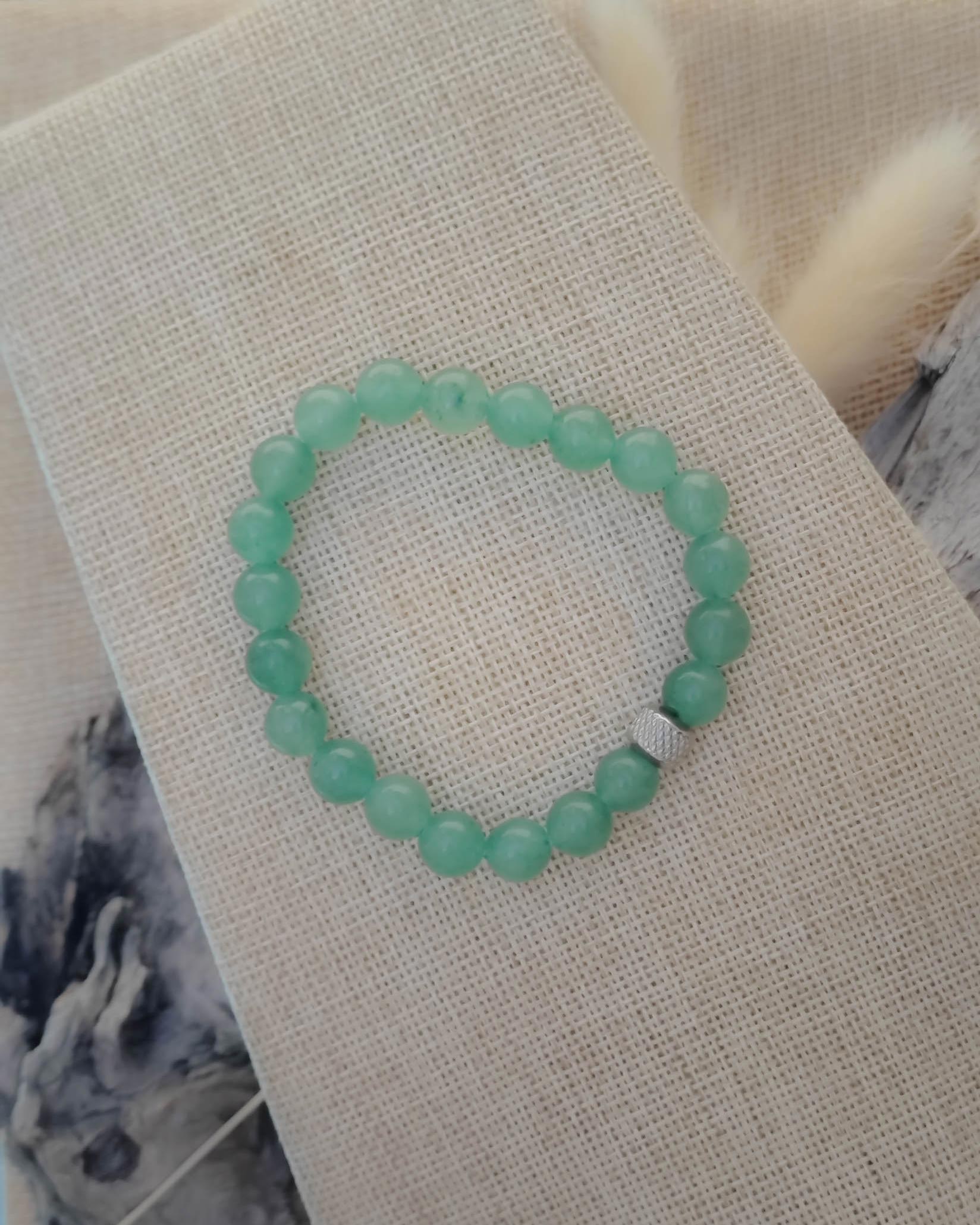 Bracelet en pierre naturelles en aventurine zoom