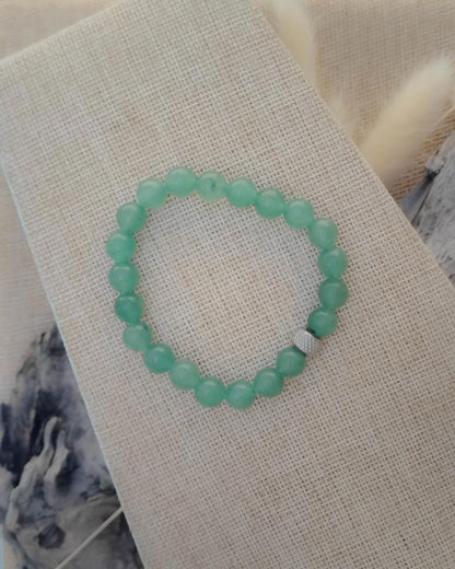 Bracelet en pierre naturelles en aventurine zoom